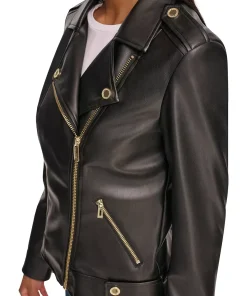 womens-fitted-classic-black-faux-leather-jacket