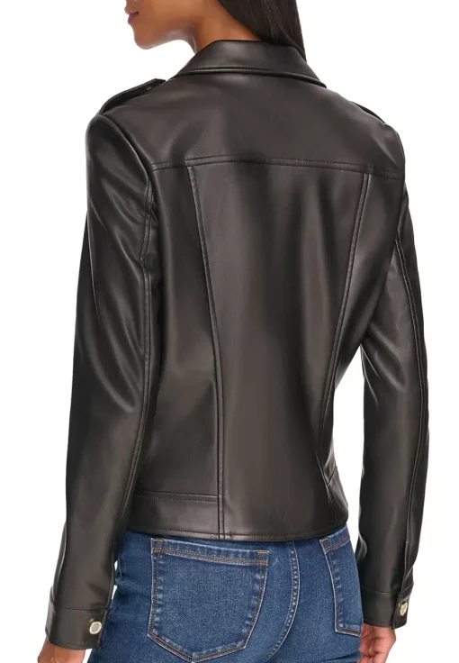 womens-fitted-classic-black-faux-leather-jacket