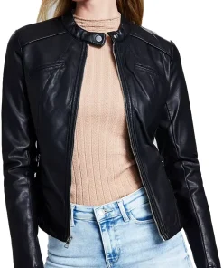 womens-slim-fit-black-moto-faux-leather-jacket