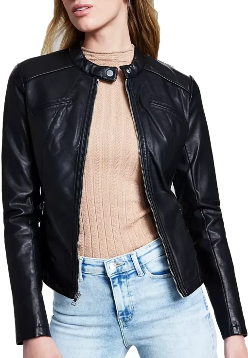 womens-slim-fit-black-moto-faux-leather-jacket