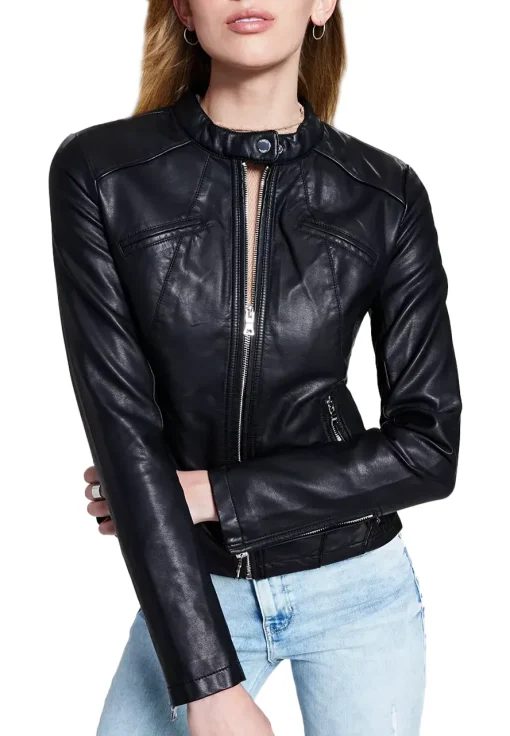 womens-slim-fit-black-moto-faux-leather-jacket