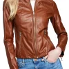 womens-slim-fit-brown-moto-faux-leather-jacket
