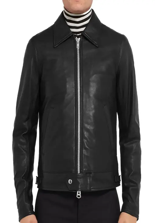 mens-black-slim-fit-faux-leather-jacket