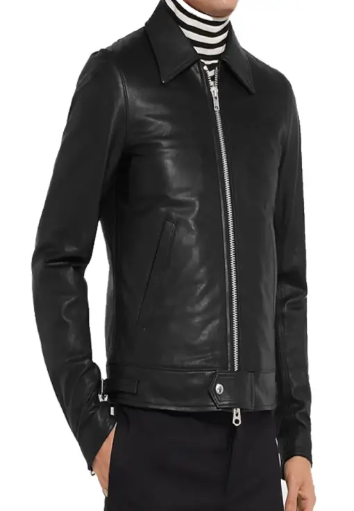 mens-black-slim-fit-faux-leather-jacket