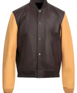 mens-bomber-dark-brown-faux-leather-jacket