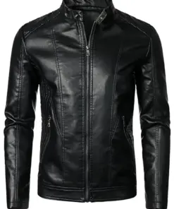 mens-casual-black-faux-leather-slim-fit-jacket