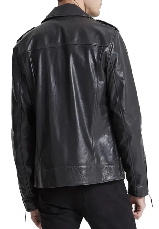 mens-charcoal-black-faux-leather-biker-jacket