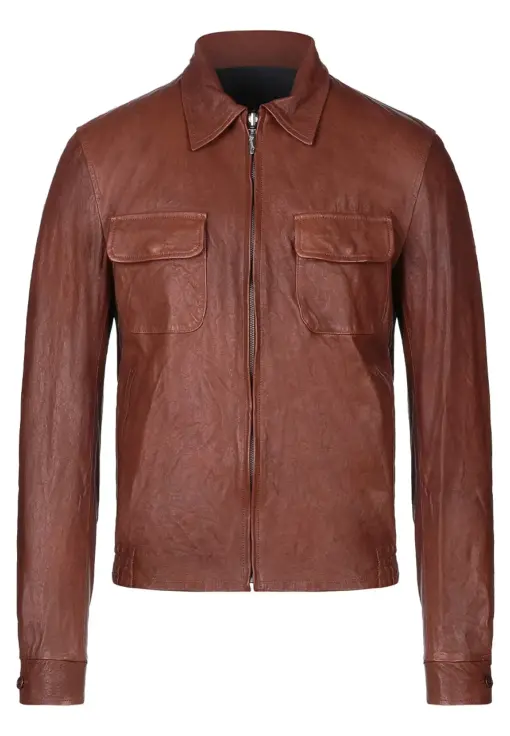 mens-classic-brown-faux-leather-jacket