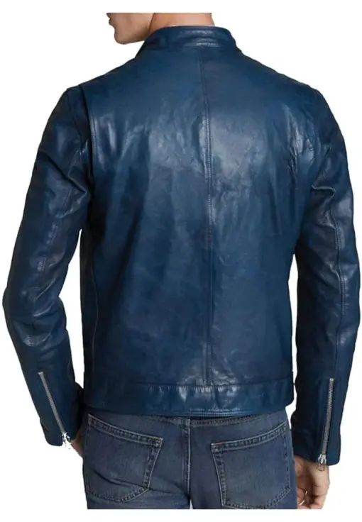 mens-faux-leather-blue-biker-jacket