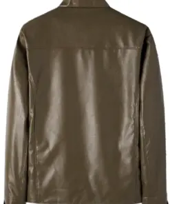 mens-faux-leather-dark-brown-jacket