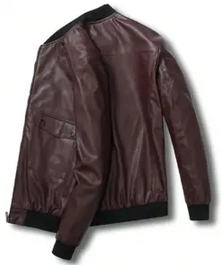 mens-flap-pocket-brown-bomber-faux-leather-jacket