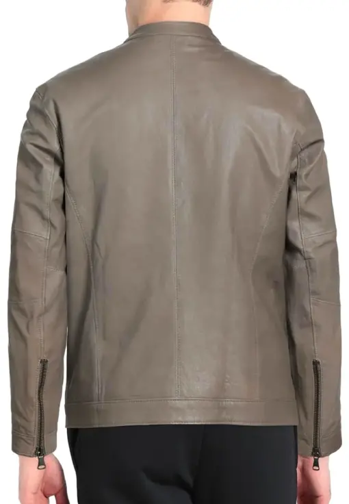 mens-khaki-faux-leather-biker-jacket