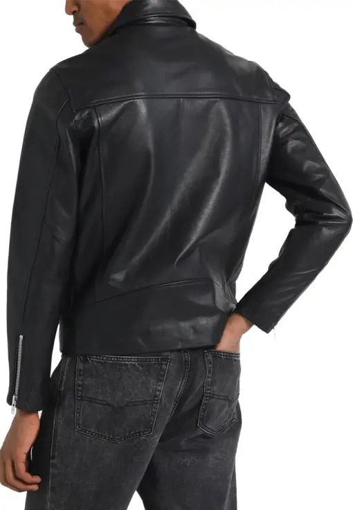 mens-lapel-collar-black-biker-faux-leather-jacket