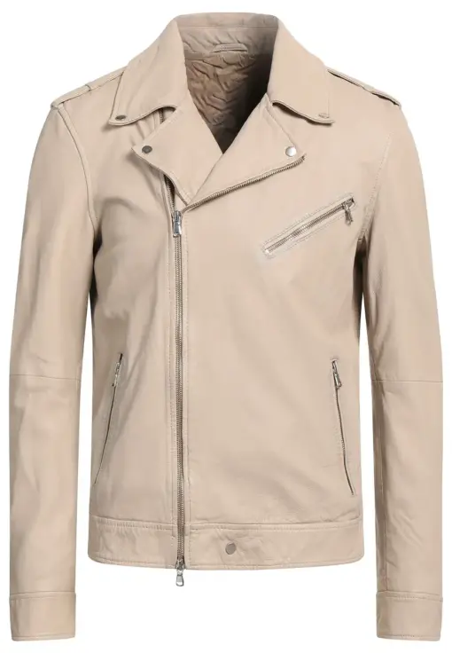 mens-lapel-collar-light-grey-faux-leather-biker-jacket