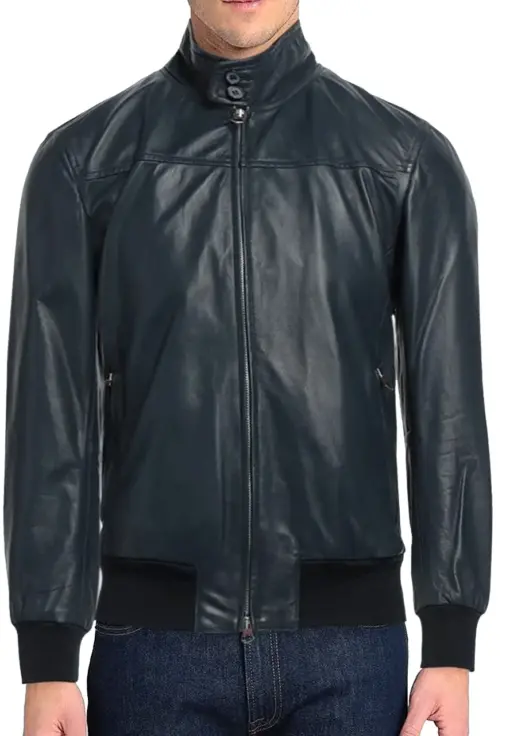 mens-midnight-blue-faux-leather-bomber-jacket