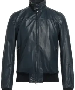 mens-midnight-blue-faux-leather-bomber-jacket