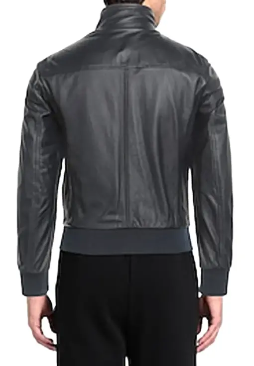 mens-midnight-bomber-blue-faux-leather-jacket