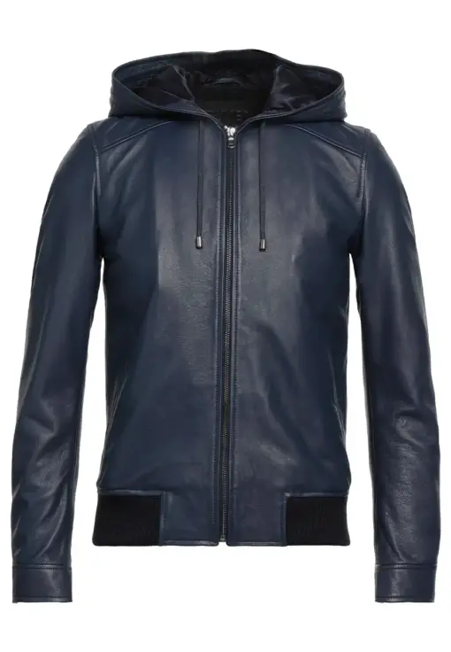 mens-night-blue-faux-leather-hooded-bomber-jacket