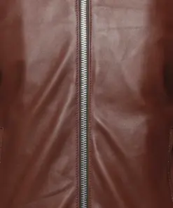 mens-plain-chocolate-brown-faux-leather-jacket