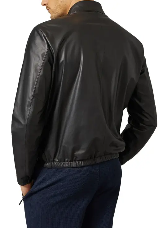 mens-rich-black-faux-leather-biker-jacket