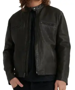 mens-snap-collar-black-faux-leather-jacket