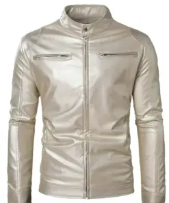 mens-stand-collar-silver-faux-leather-biker-jacket