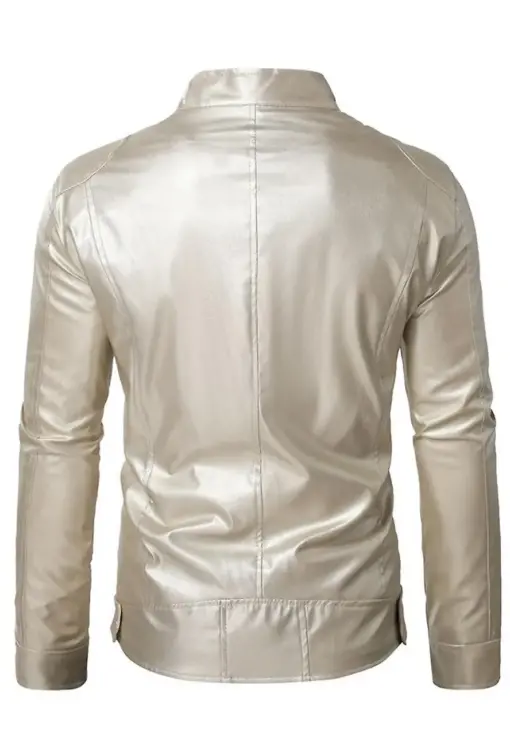 mens-stand-collar-silver-faux-leather-biker-jacket