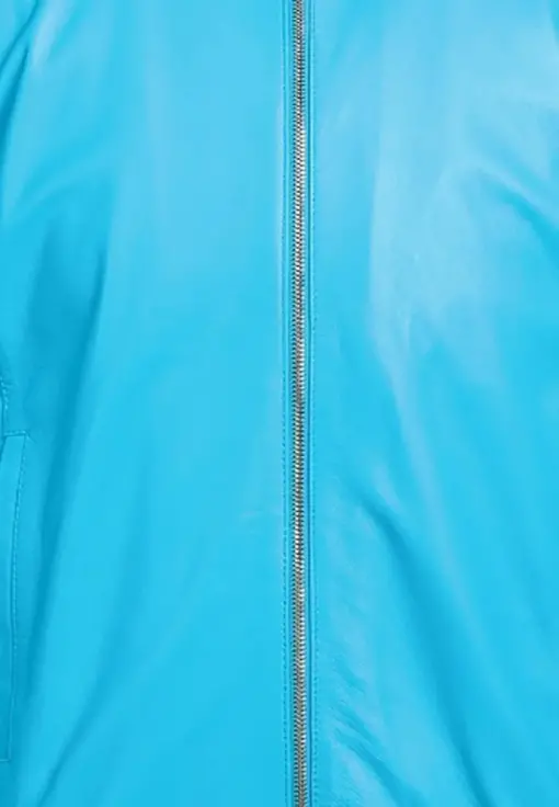 mens-turquoise-faux-leather-bomber-jacket