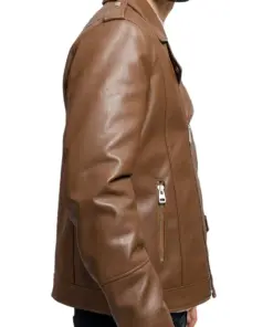 mens-vegan-brown-faux-leather-jacket