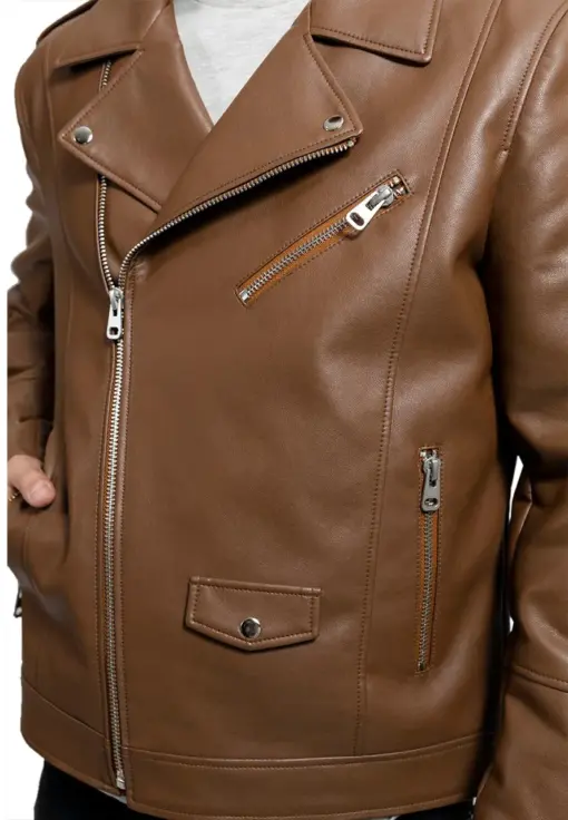 mens-vegan-brown-faux-leather-jacket