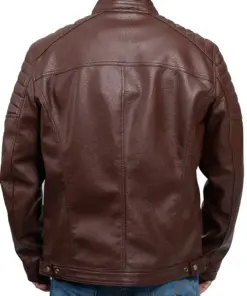 mens-vegan-dark-brown-faux-leather-biker-jacket