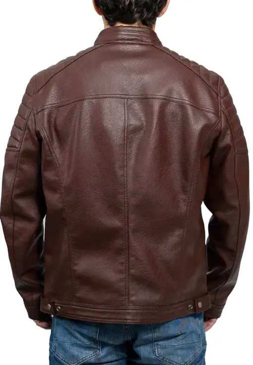 mens-vegan-dark-brown-faux-leather-biker-jacket