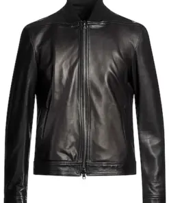 mens-vintage-collar-black-faux-leather-bomber-jacket