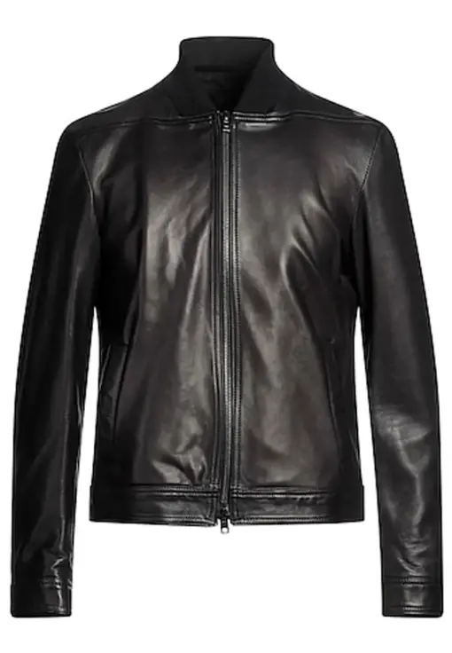 mens-vintage-collar-black-faux-leather-bomber-jacket