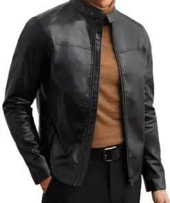 mens-zip-up-faux-leather-black-jacket