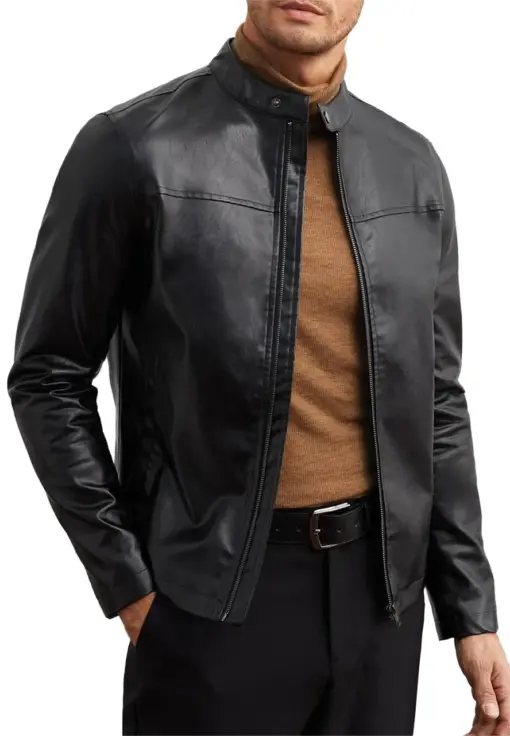 mens-zip-up-faux-leather-black-jacket