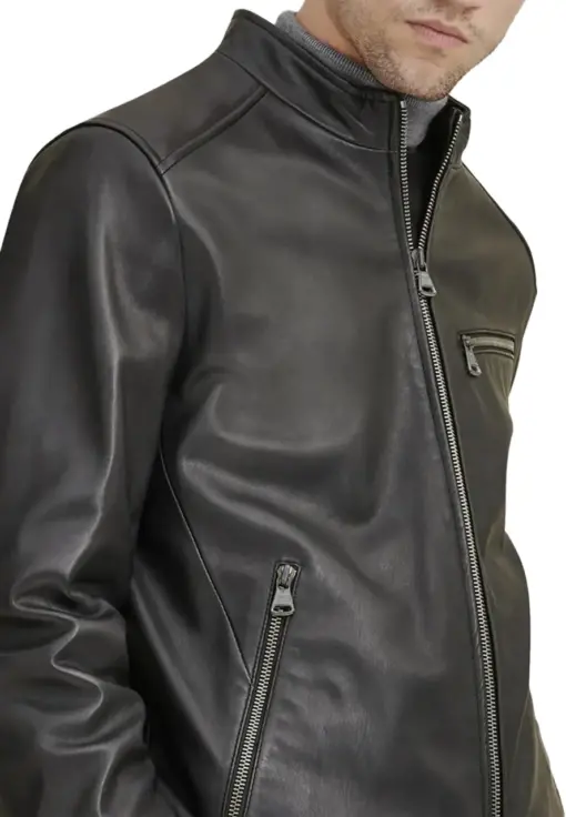 mens-zipper-pocket-faux-leather-black-jacket