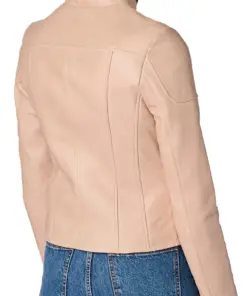 womens-beige-faux-leather-jacket