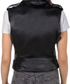 womens-black-biker-faux-leather-vest