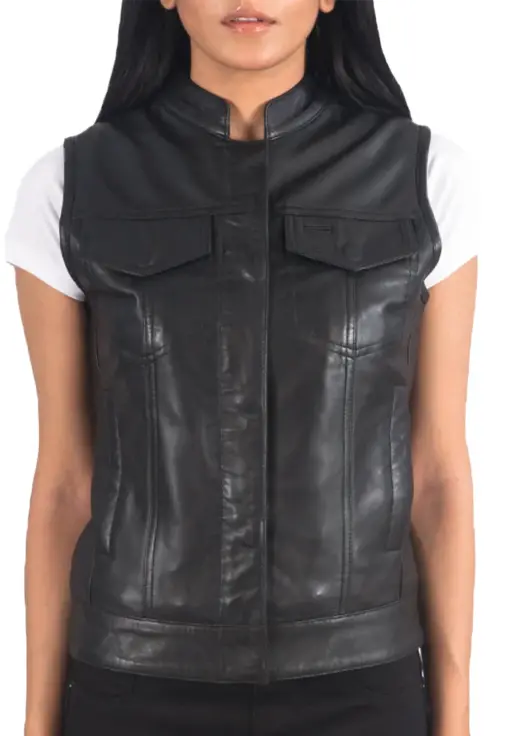 womens-black-moto-faux-leather-vest