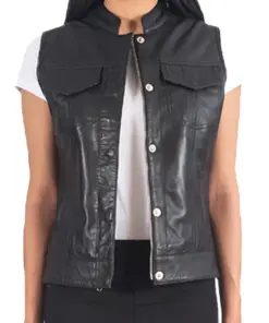 womens-black-moto-faux-leather-vest