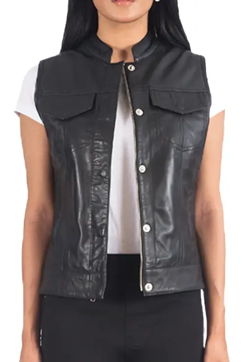 womens-black-moto-faux-leather-vest