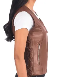 womens-brown-faux-leather-biker-vest