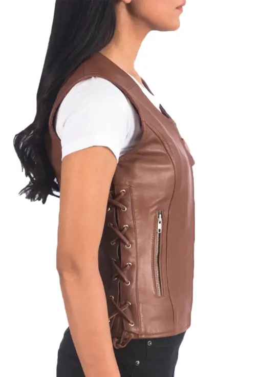 womens-brown-faux-leather-biker-vest