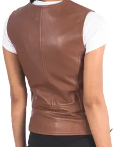 womens-brown-faux-leather-biker-vest