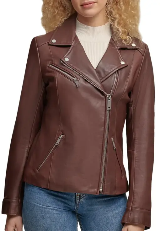 womens-burgundy-faux-leather-moto-jacket-with-metallic-details