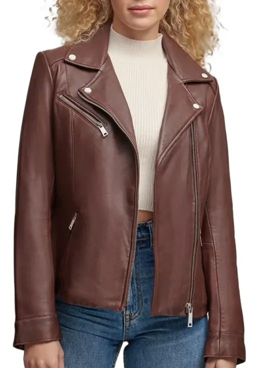 womens-burgundy-faux-leather-moto-jacket-with-metallic-details