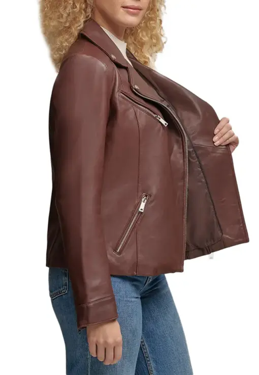 womens-burgundy-faux-leather-moto-jacket-with-metallic-details