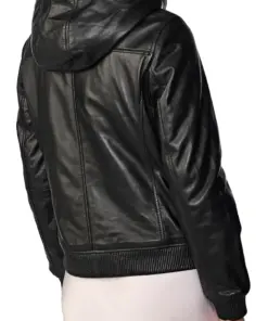 womens-detachable-hoodie-black-faux-leather-bomber-jacket